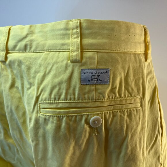 Vineyard Vines Men's Sunny Yellow Links Shorts - Size 38 - Picture 4 of 6